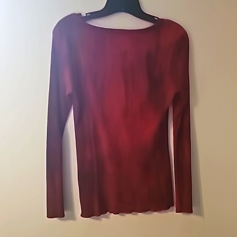"Vintage Suzie" Ladies Embellished Long Sleeve Top, Sz Small - Picture 3 of 12